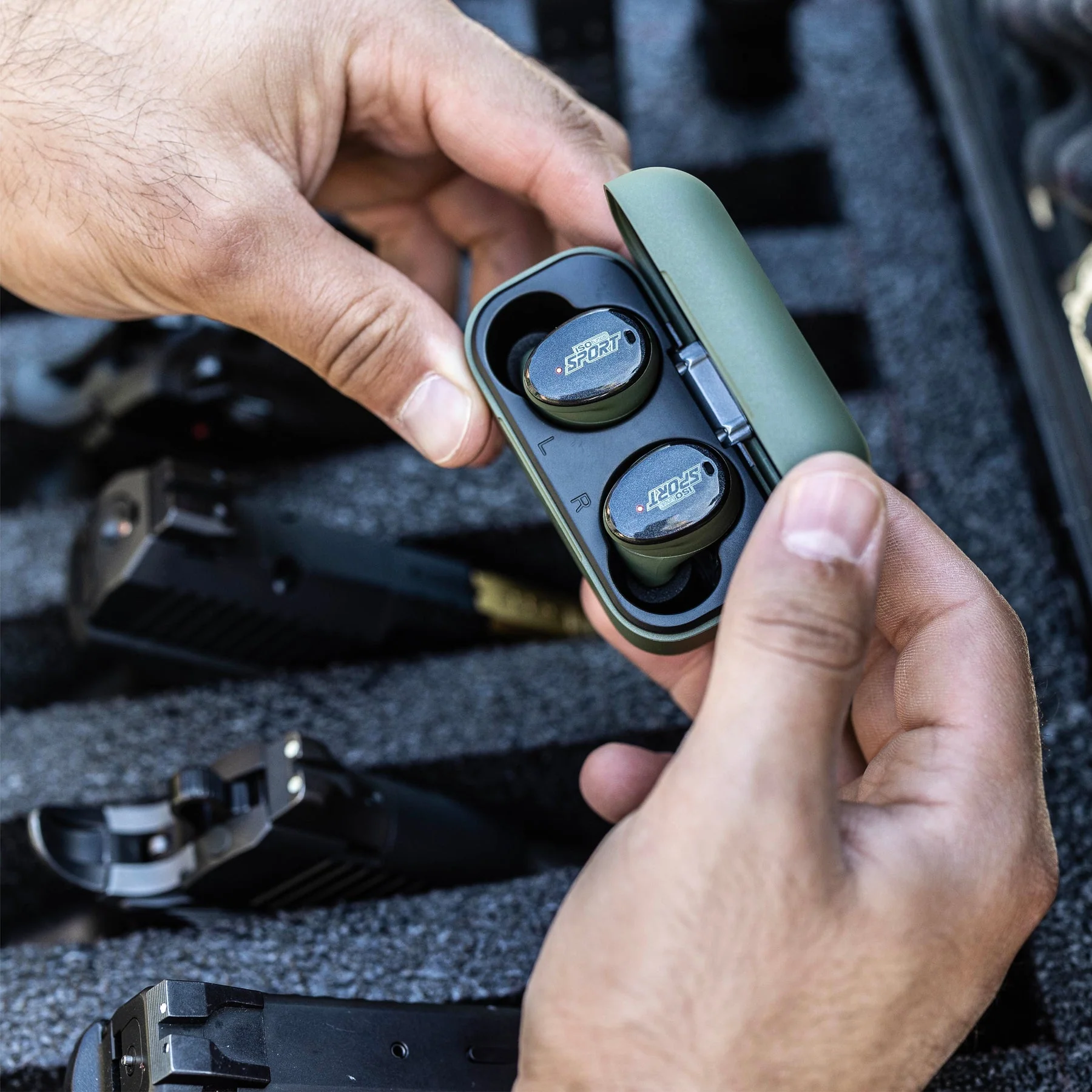 אוזניות מגן אלחוטיות עם טכנולוגיית | Tactical Sound Control | CALIBER BT - Image 8