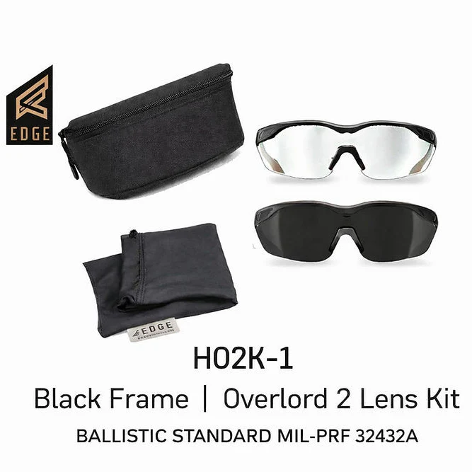 משקפי מגן טקטיים Edge Eyewear Overlord – בעל תקן צבאי בליסטי MIL-PRF 32432A - Image 3
