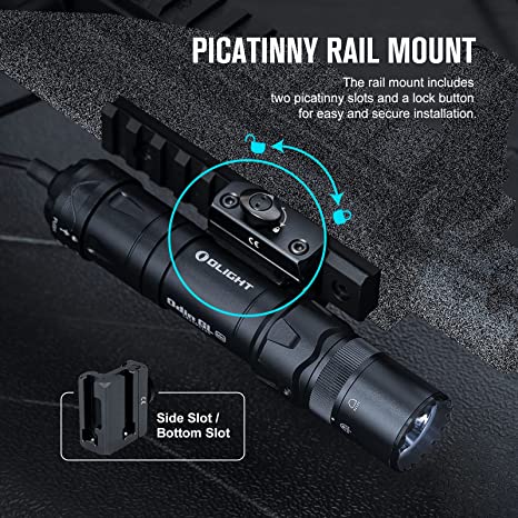 Olight Odin GL Mini – פנס טקטי עם לייזר ירוק 1000 לומן למסילת פיקטיני - Image 11