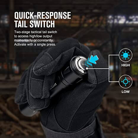 Olight Odin GL Mini – פנס טקטי עם לייזר ירוק 1000 לומן למסילת פיקטיני - Image 14