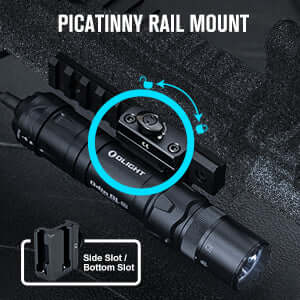 Olight Odin GL Mini – פנס טקטי עם לייזר ירוק 1000 לומן למסילת פיקטיני - Image 7