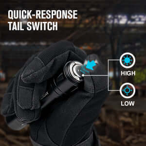 Olight Odin GL Mini – פנס טקטי עם לייזר ירוק 1000 לומן למסילת פיקטיני - Image 9