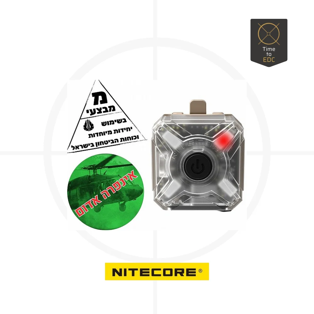 פנס איתות Nitecore NU06MI אינפרה אדום - תאורה טקטית מתקדמת - Image 2