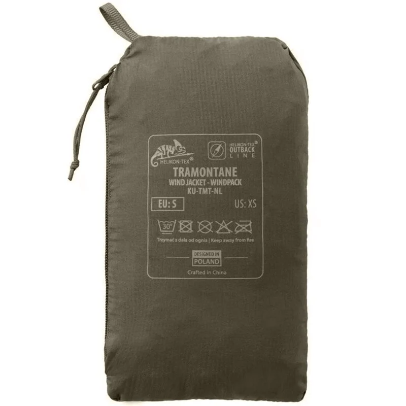 מעיל רוח מתקפל | HELIKON-TEX® | Tramontane Jacket - Windpack® Nylon - Image 6