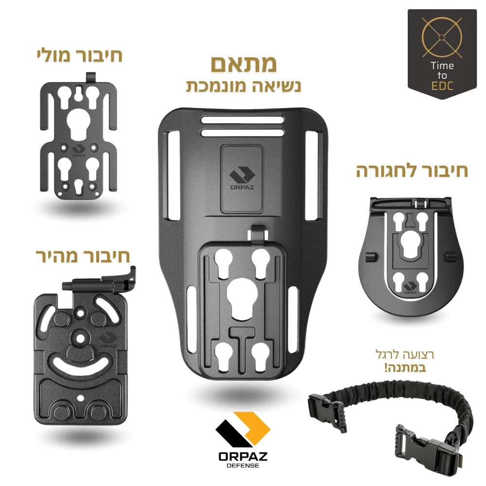 סט מתאמים OMS לחיבור מהיר עבור שוטרים וכוחות ביטחון | ORPAZ OMS