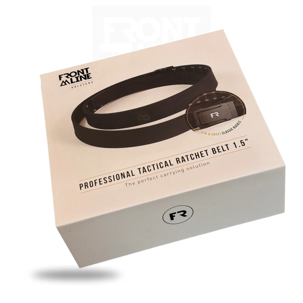 חגורת ראצ'ט FRONTLINE Classic Deluxe – חגורת קורדורה קשיחה עד 150 ס"מ - Image 2