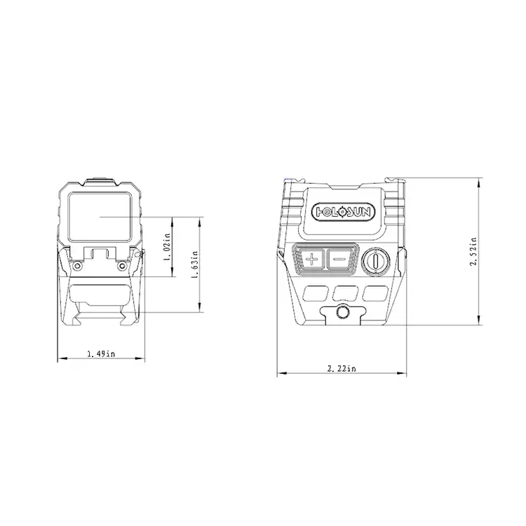 כוונת השלכה סגורה Holosun AEMS תואמת פקטיני | ציוד טקטי - Image 5