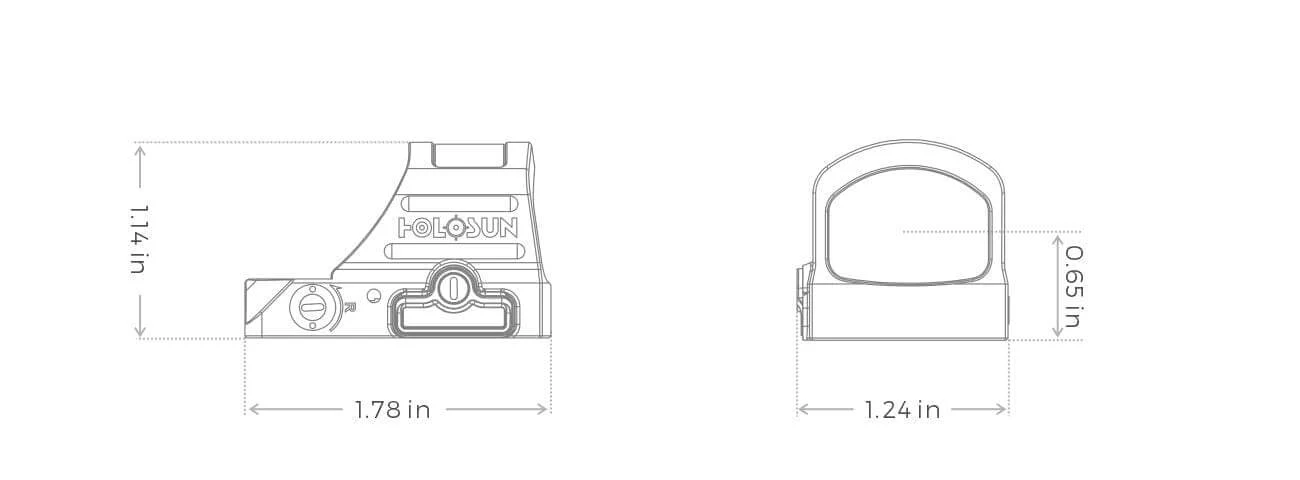 כוונת השלכה | HOLOSUN נקודה אדומה HS507C X2 - Image 9