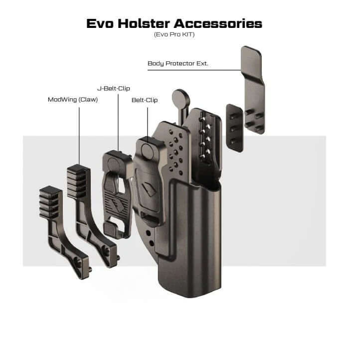 נרתיק פנימי מודולרי לאקדח – Orpaz EVO IWB (מתאים לרמון, גלוק,ועוד) - ללא נעילה - Image 9
