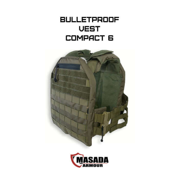 אפוד טקטי Masada Armour Compact 6 מנשא פלטות מיגון - ציוד מיגון מקצועי