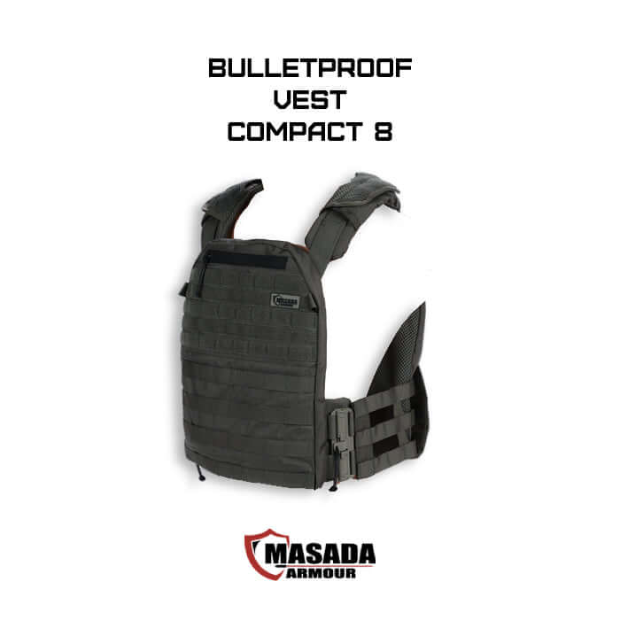 אפוד מצדה ארמור COMPACT 8 – אפוד מגן קומפקטי עם מערכת MOLLE