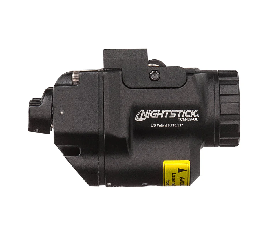 פנס לאקדח גלוק 43X עם ציין לייזר ירוק | Nightstick TCM-5B-GL - Image 7