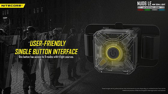 פנס זיהוי טקטי Nitecore NU06LE - תאורת צקלקה צבעונית לחיבור מולי - Image 7