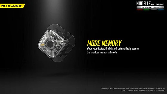 פנס זיהוי טקטי Nitecore NU06LE - תאורת צקלקה צבעונית לחיבור מולי - Image 8