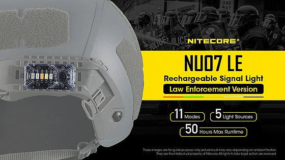 פנס צקלקה טקטי חכם Nitecore NU07LE - זיהוי כוחות עם קליפס - Image 3