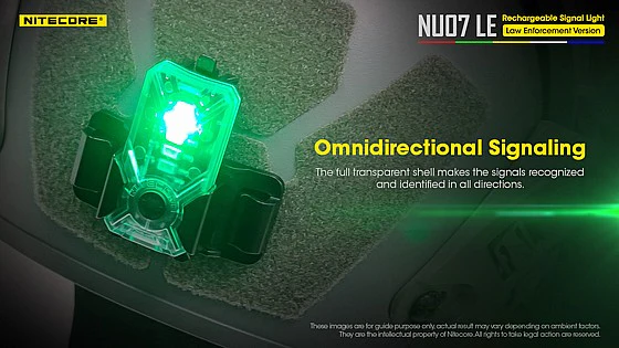 פנס צקלקה טקטי חכם Nitecore NU07LE - זיהוי כוחות עם קליפס - Image 9