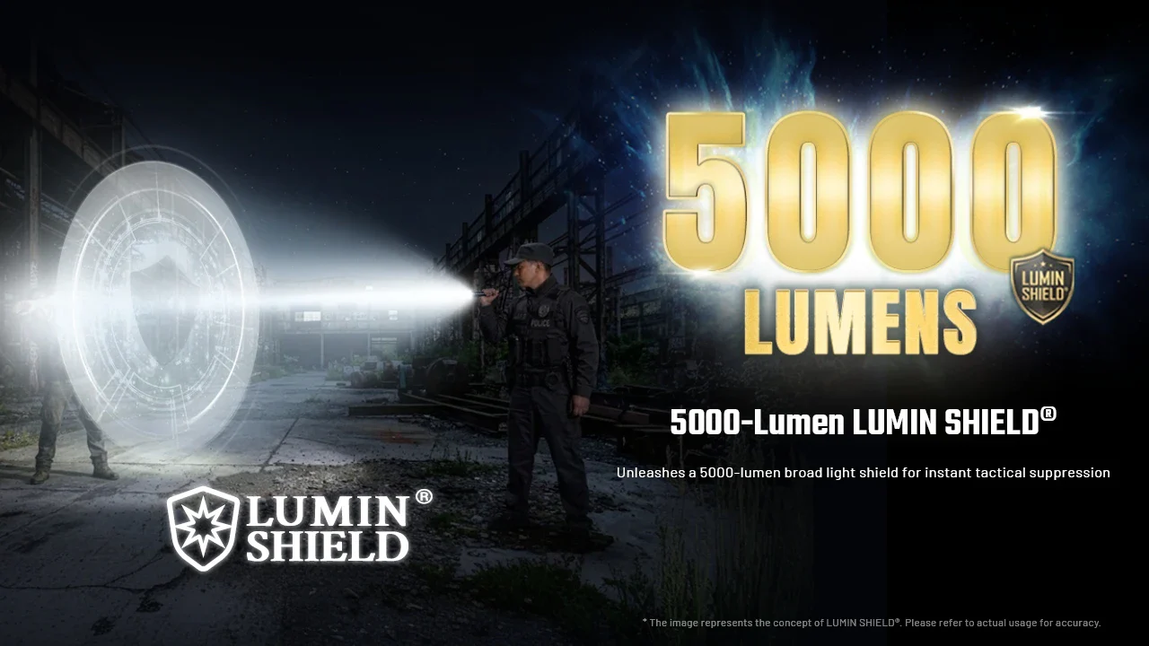 פנס טקטי 5000 לומן Nitecore P17iX | תבנית אלומת אור משתנה - Image 7