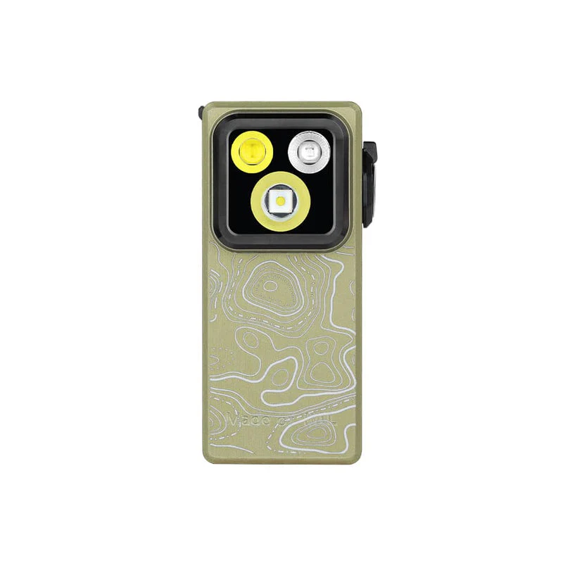 פנס קליפס עם תאורת מולטי (Flood, Spot, UV) - Oclip Ultra Olight - Image 3