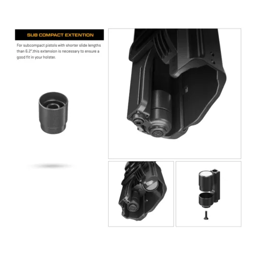 נרתיק חיצוני לאקדח עם פנס T40X PRO אורפז | רמת אבטחה Level III - Image 5