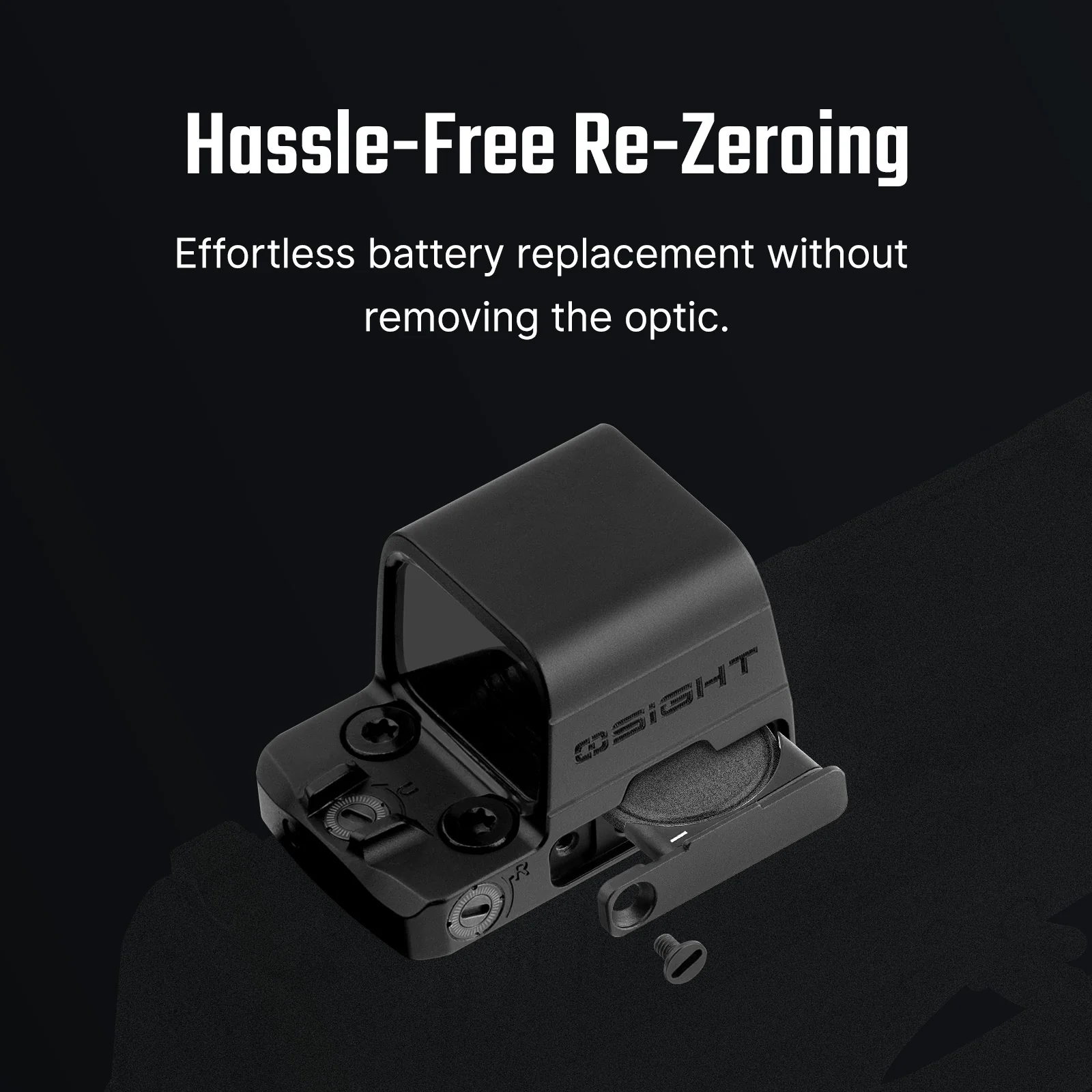 Osight SE – כוונת רד־דוט סגורה עם תושבת RMSc וסוללה מתחלפת - Image 8