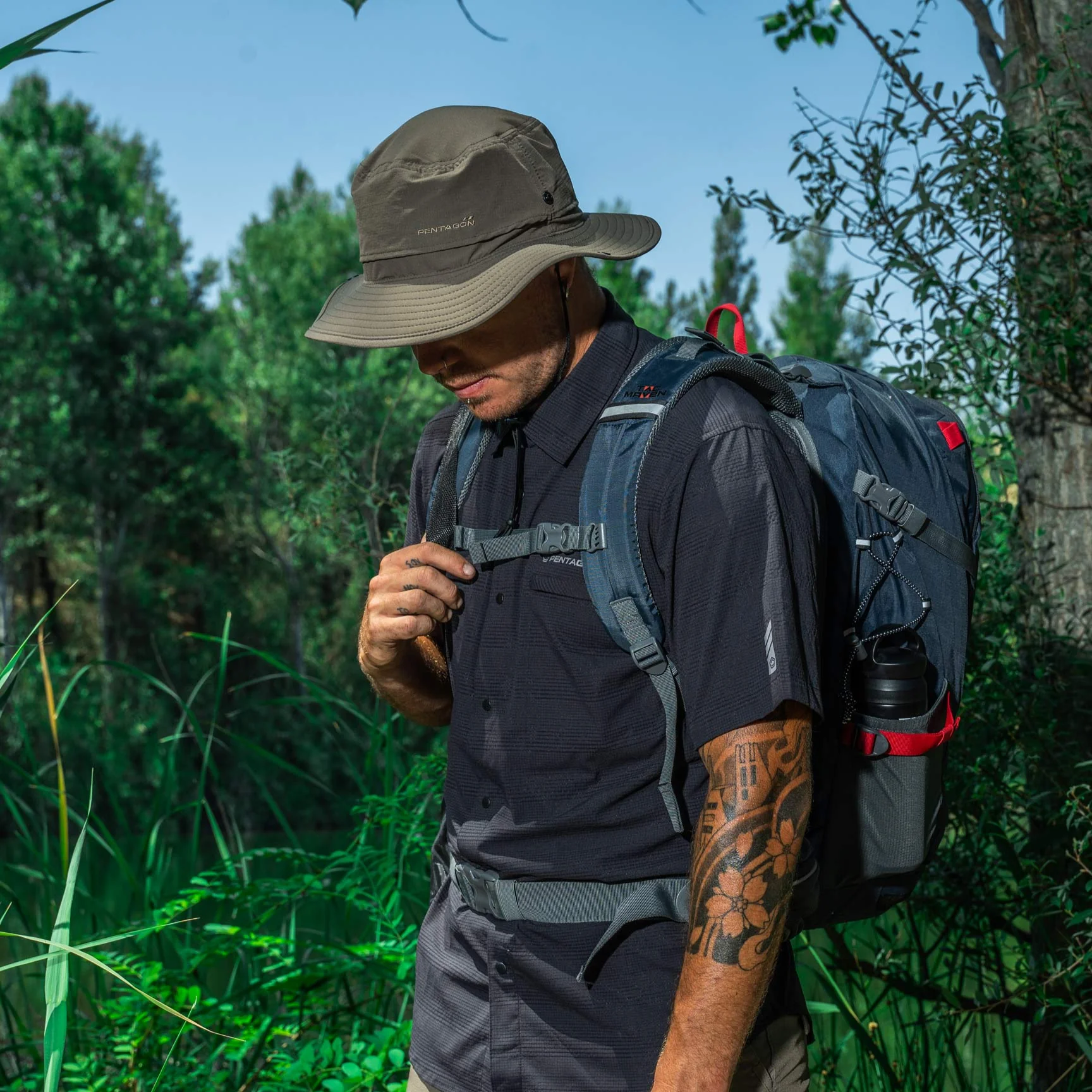 כובע Roo Safari Bush Hat – Pentagon Tactical - Image 7