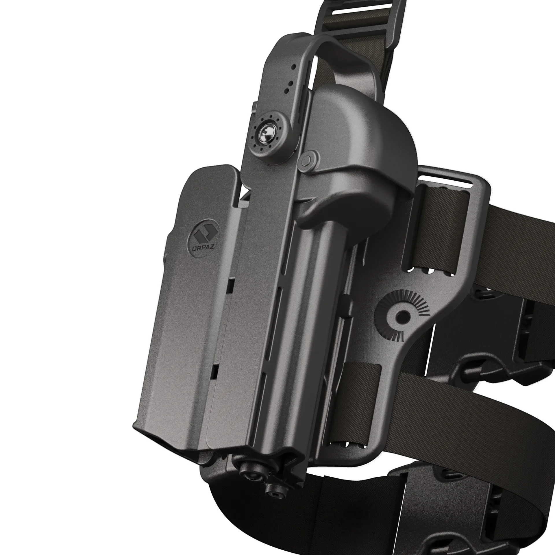 נרתיק ירך מבצעי לאקדחי קומפקט T40 PRO LEG לפנס עם מגן כוונת - Image 3