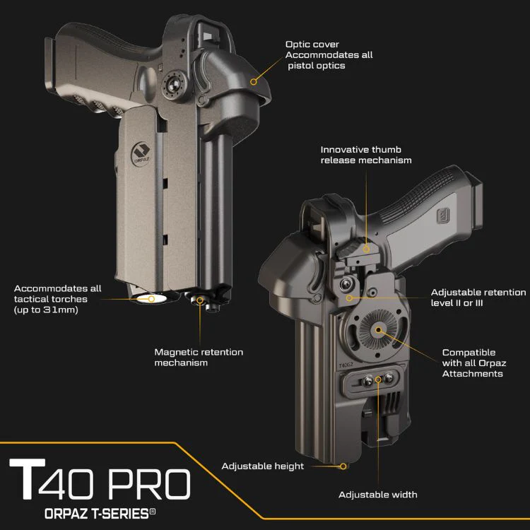 נרתיק אמצעים לאקדח ORPAZ T40 Pro - עצמה בהישג היד שלך - Image 5