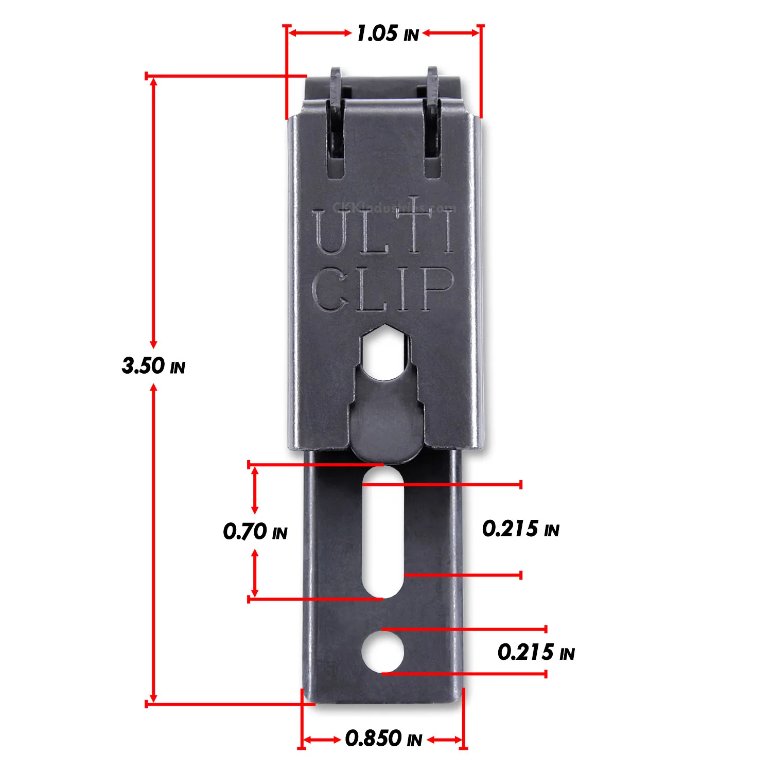 קליפס נשיאה רב-שימושי מנעול פלדה – UltiClip XL – נשיאה מוסתרת חזק - Image 3