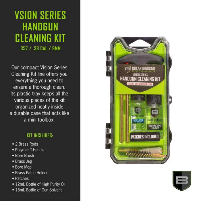 ערכת ניקוי Vision Series לאקדח | Breakthrough Clean – 9 מ"מ / .357 / .38 - Image 3