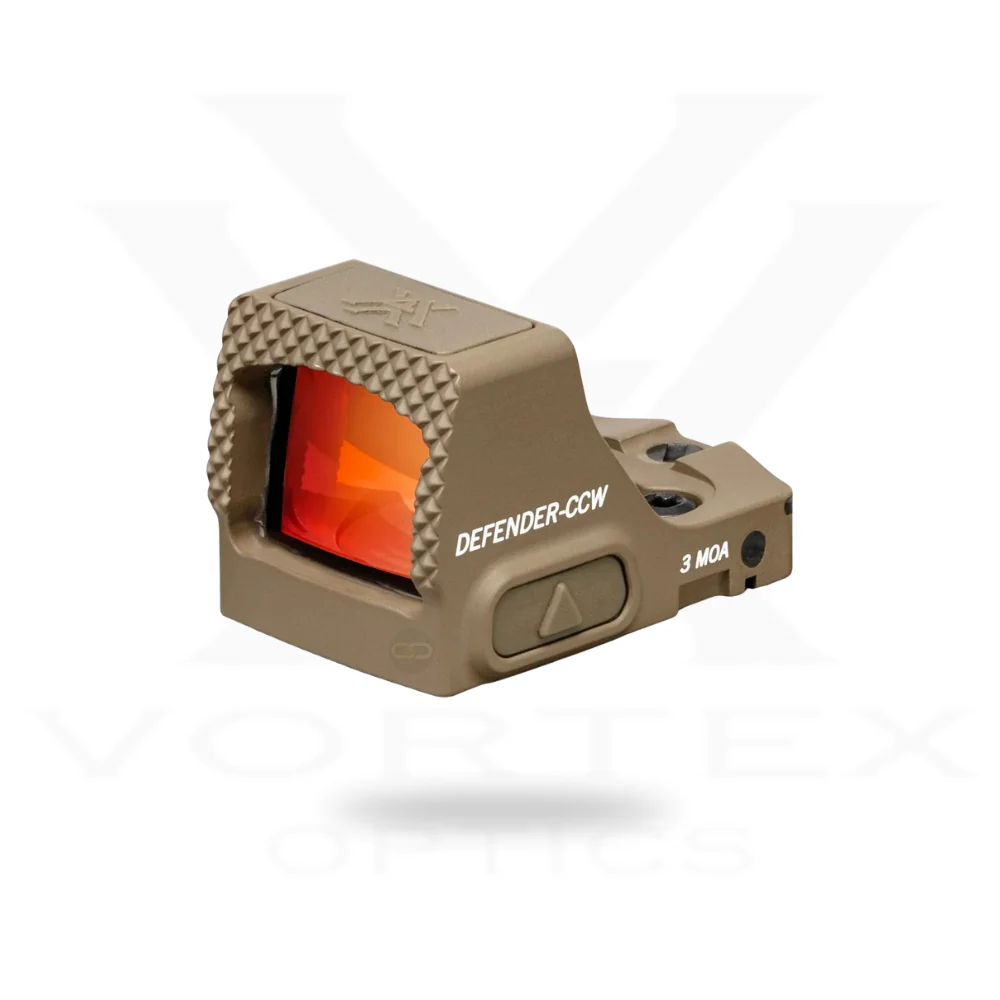 כוונת השלכה 3 MOA בצבע מדברי | Vortex Defender CCW Desert Tan