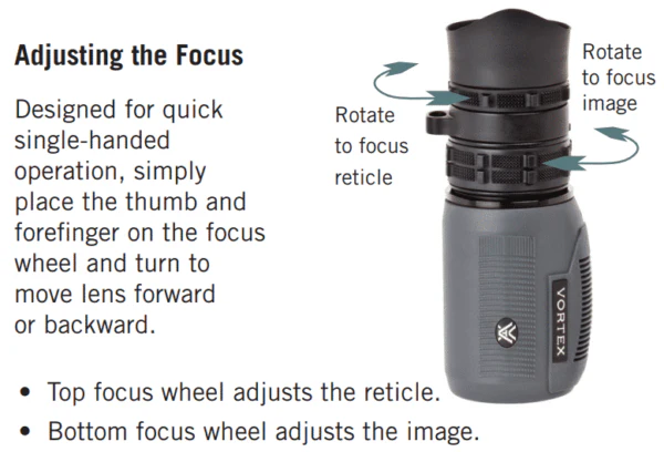 משקפת טקטית חד עינית Vortex Solo R/T 8X36 למדידת טווח - Image 7